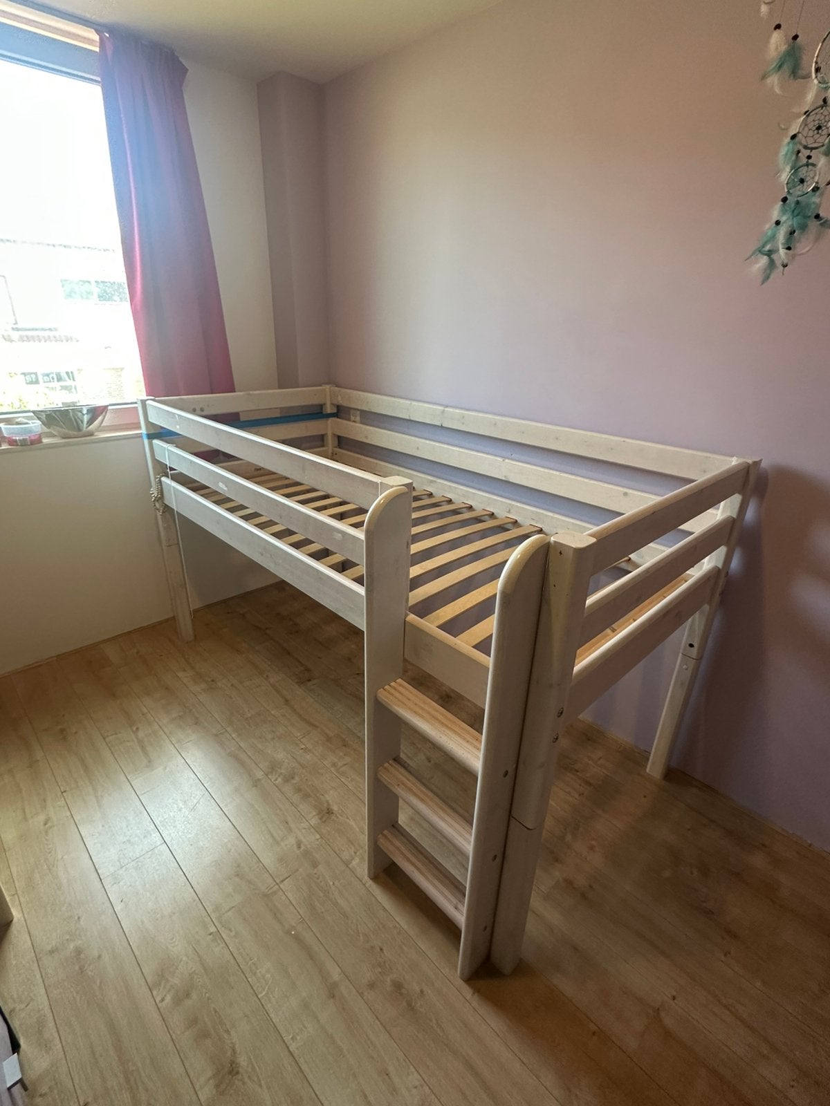 Flexa bed TEAB, Ophalen, Eenpersoons, Hout, 90 cm