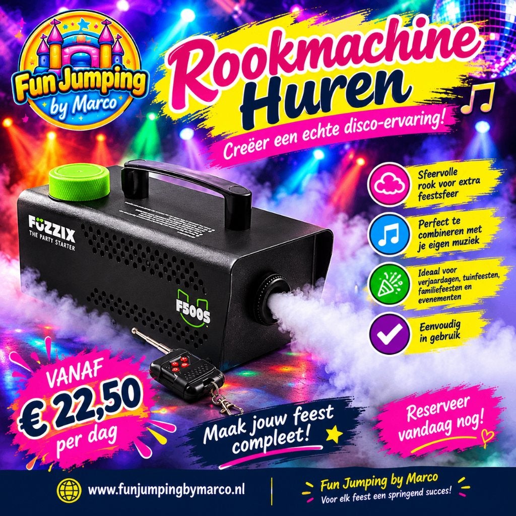 te huur rookmachine, Ophalen of Verzenden, Nieuw, Overige
