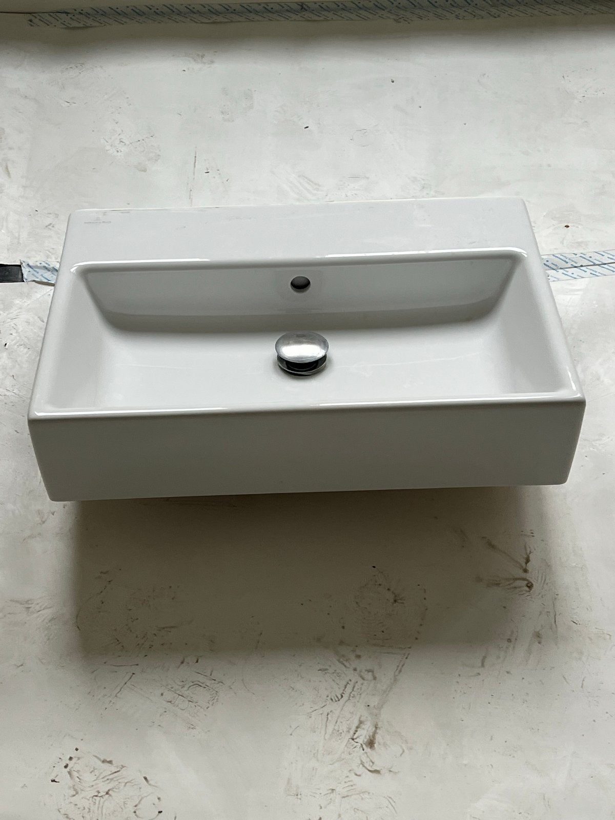 2x Villeroy & Boch wastafel 60x41,5x14cm - Zeer goede staat, Ophalen, Zo goed als nieuw, Wastafel