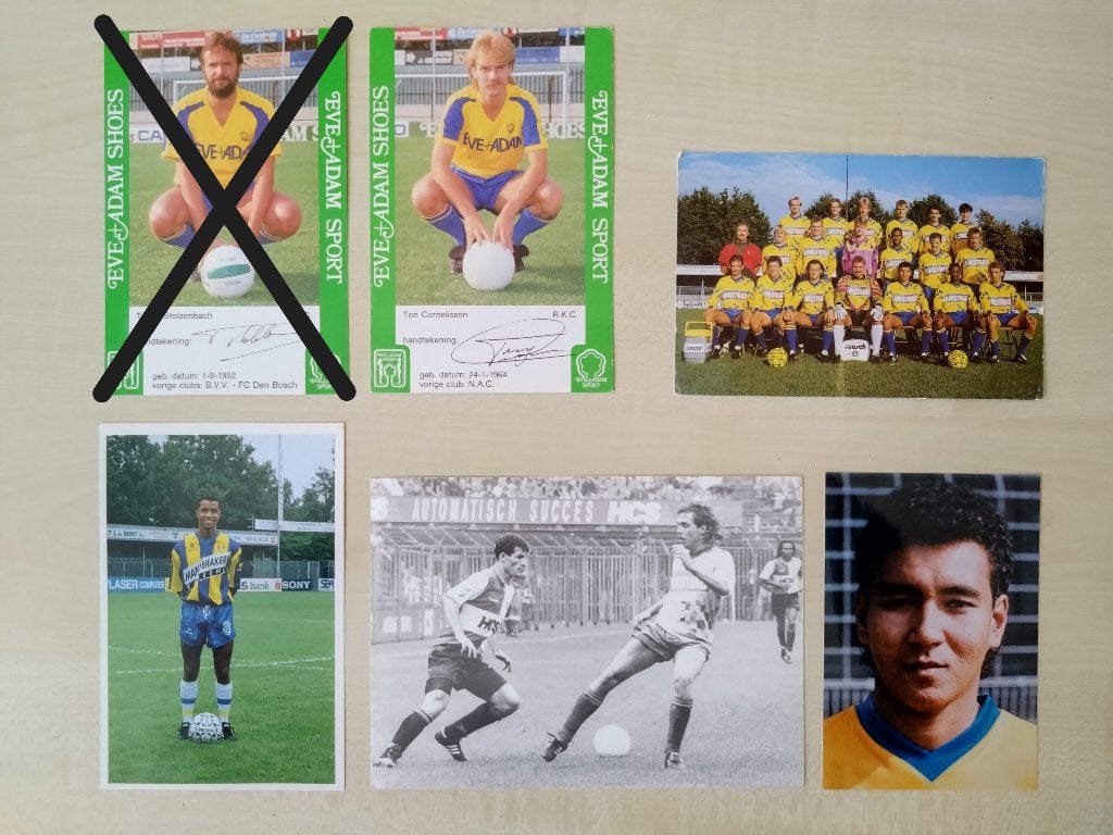 Gezocht & te koop / ruil RKC Waalwijk spelerskaarten foto's, Verzenden, Zo goed als nieuw, Overige binnenlandse clubs, Spelerskaart