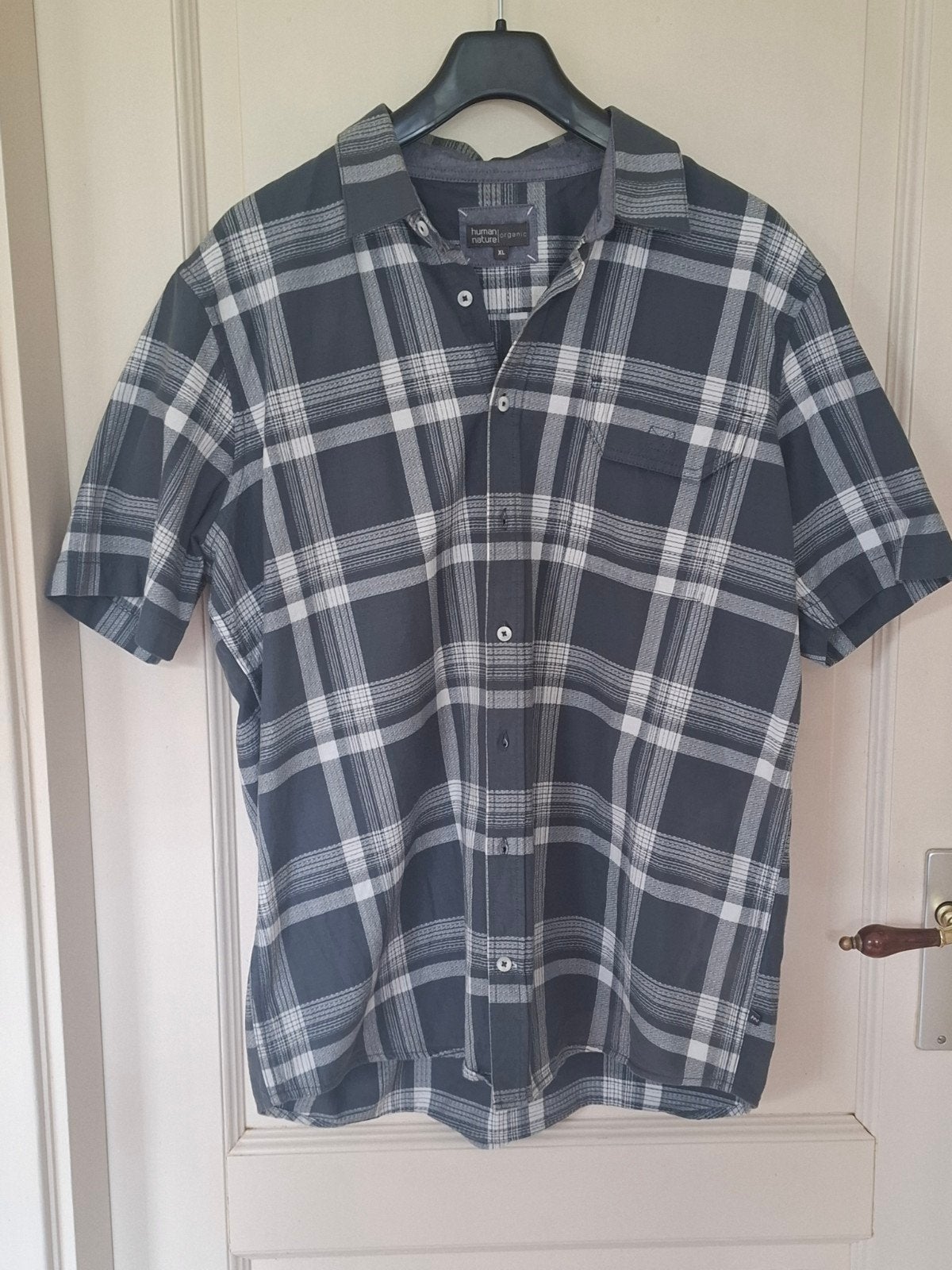 Heren overhemd/shirt Human Nature, Ophalen of Verzenden, Zo goed als nieuw, Halswijdte 43/44 (XL)