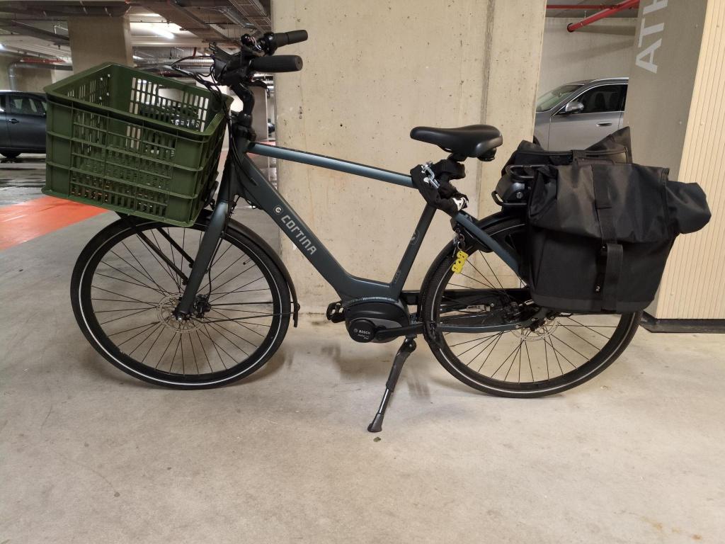 Cortina e-common heren ebike  / 56cm / extra groot akku, Fietsen en Brommers, Elektrische fietsen, Ophalen, Zo goed als nieuw