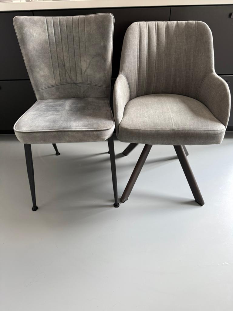 Grijsblauwe stoelen, Ophalen, Zo goed als nieuw