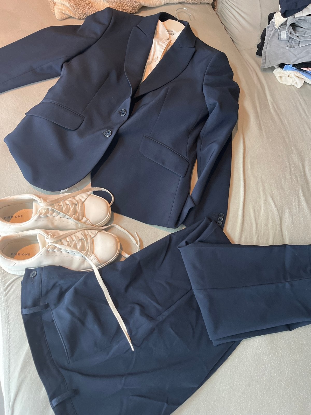 Compleet Pak voor HOM Opleiding Horeca - Maat 42/44, Ophalen, Kostuum of Pak, Blauw, Maat 42/44 (L)