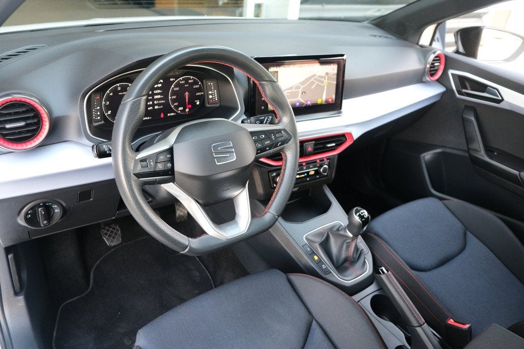 Seat Ibiza 1.0 EcoTSI FR 110PK Black Edition Virtual Led Nav, Auto's, Seat, Voorwielaandrijving, Stof, Gebruikt, 580 kg