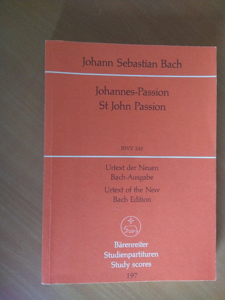 Bach, Johann Sebastian. Johannes-Passion. St John Passion, Ophalen of Verzenden, Gelezen, Overige onderwerpen
