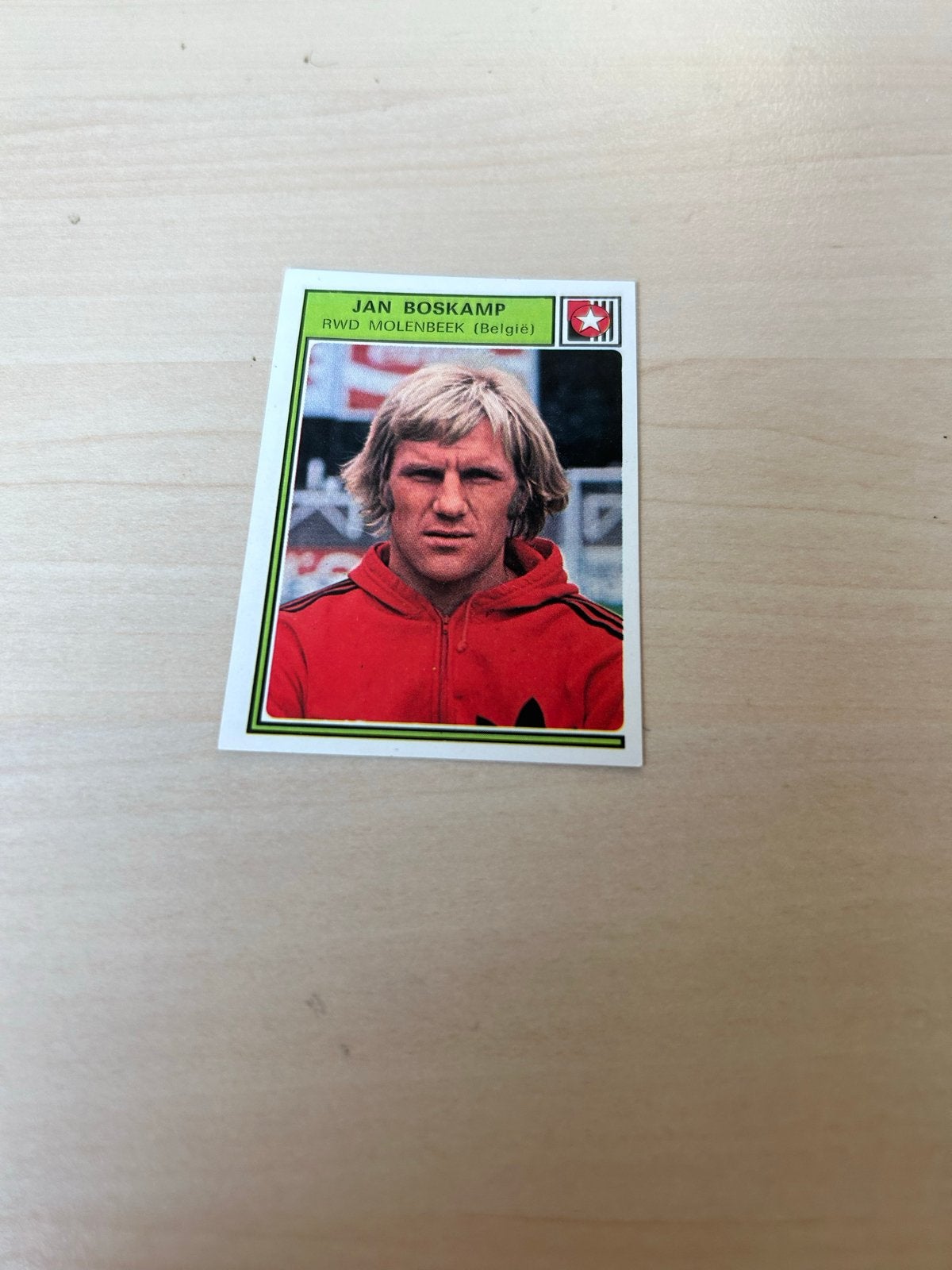 Voetbalplaatje Jan Boskamp RWDM Molenbeek Panini 1978, Ophalen of Verzenden, Zo goed als nieuw, Sticker