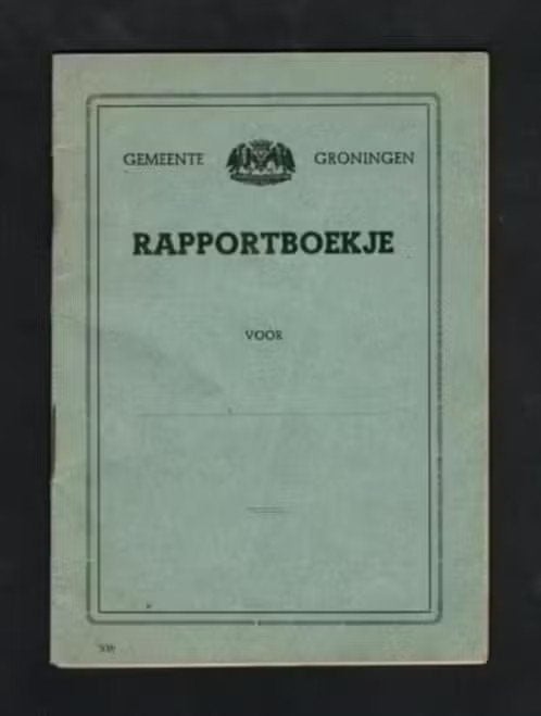 Rapportboekje Gem. Groningen Borgmanschool Liesje Welles, Ophalen of Verzenden, Zo goed als nieuw