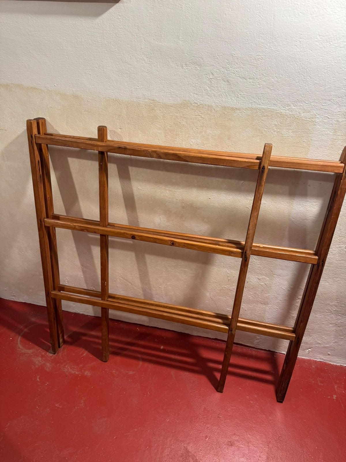 Vintage houten droogrek - inklapbaar, Ophalen, Gebruikt, Bruin, Vintage