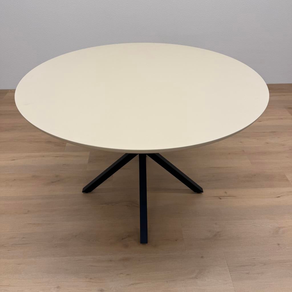 Ronde eettafel Fenix Beige Luxor 120cm, Rond, Nieuw, Ophalen of Verzenden, Info@betaalbaar-design.nl
