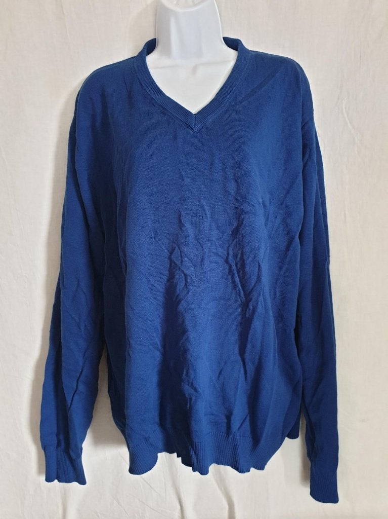 Leuke blauwe heren trui. mt XXL. Merk John Cabot, Blauw, ., Overige maten, Ophalen of Verzenden