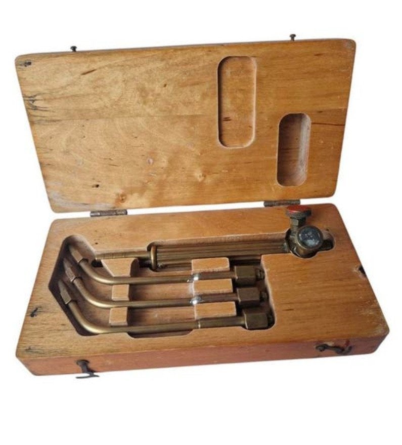 Originele autogeen soldeer- en lasserset ca. 1910, Göteborg, Doe-het-zelf en Verbouw, Gereedschap | Lasapparaten, Verzenden, Gebruikt