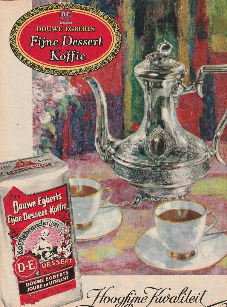 Retro reclame 1964 Douwe Egberts koffie hoogfijne kwaliteit, Verzenden, Overige typen