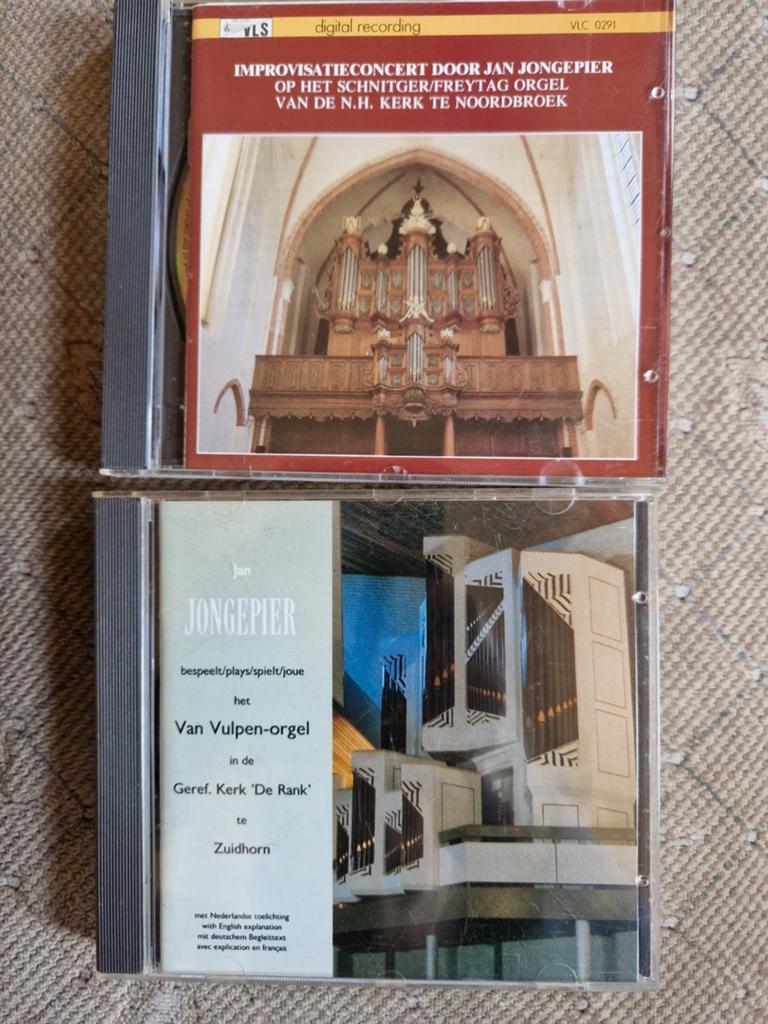 Jan Jongepier Orgel CD's: Zuidhorn & Noordbroek (2 stuks), Ophalen of Verzenden, Modernisme tot heden, Zo goed als nieuw, Overige typen