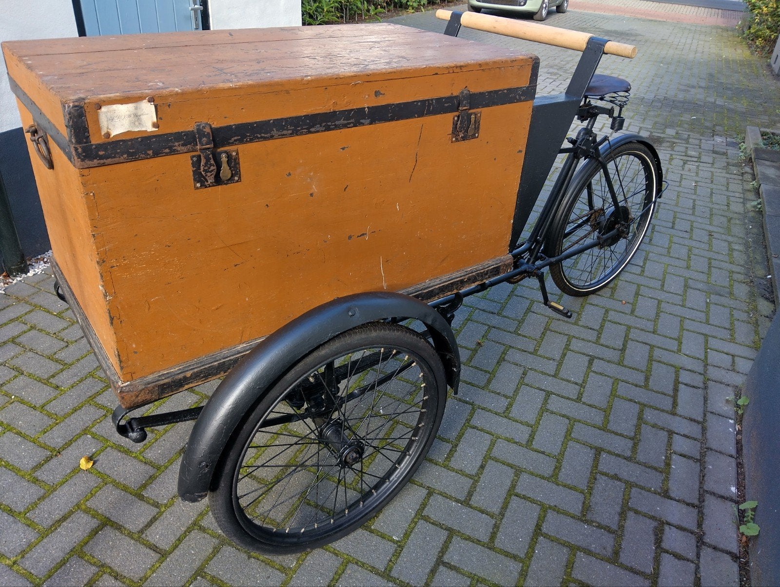 Unieke (antieke) vooroorlogse Bakfiets - Gereviseerd, Ophalen, Gebruikt, Trommelrem, Overige merken