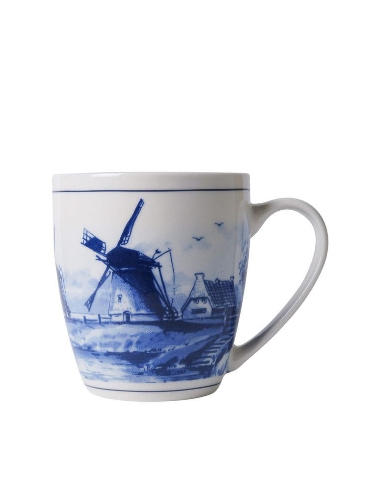 Heinen Delfts Blauw koffiemok Molen 200 ml nieuw, Overige merken, Keramiek, Delftsblauw, Heinen Delfts Blauw