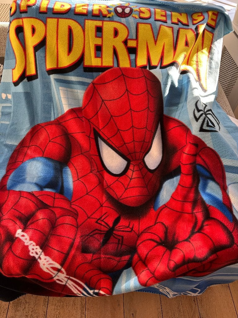 Te koop: zachte Marvel Spider-Man Fleece Deken, Ophalen, Wasbaar, Gebruikt, Overige merken