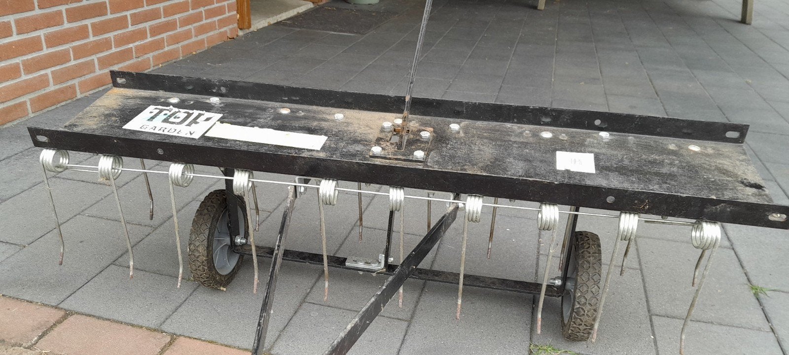 Beluchter/ontmosser achter tuintrekker, Ophalen, Gebruikt, Elektrisch, Top Garden