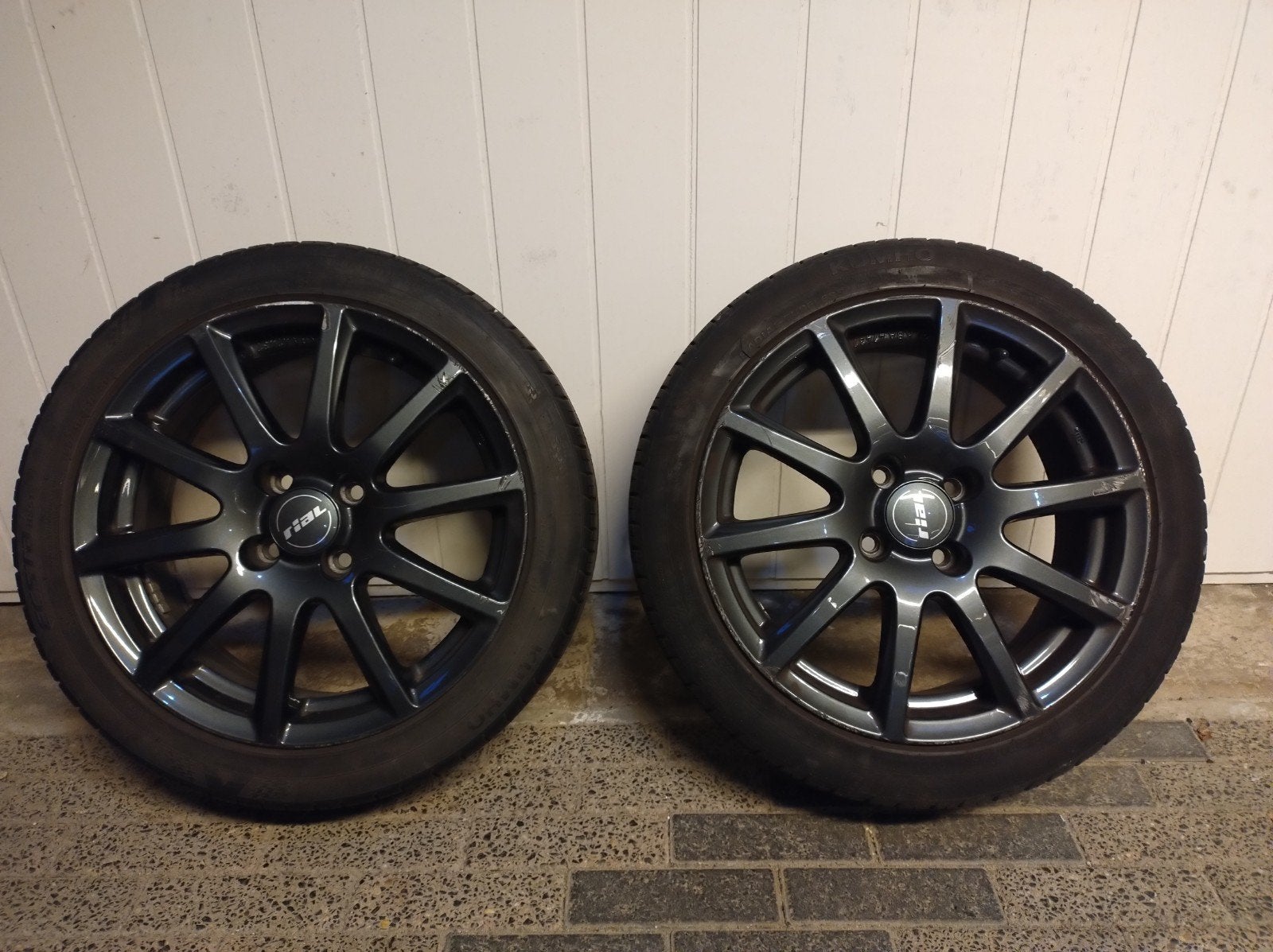Leuke set Rial velgen 4x100 met Kumho banden, Auto-onderdelen, Banden en Velgen, 16 inch, Banden en Velgen, Ophalen of Verzenden