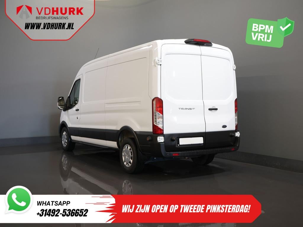 Ford Transit 2.0 TDCI 130 pk Aut. L3H2 Trend 270GrDeuren/ Ca, Stof, Wit, Bedrijf, Diesel