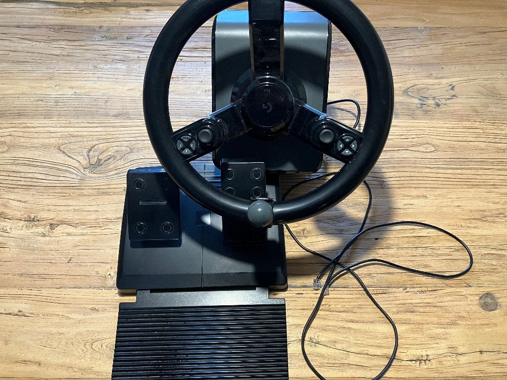 Logitech Farming Simulator Heavy Equipment stuurwiel+pedalen, Computers en Software, Ophalen of Verzenden, Gebruikt, Logitech