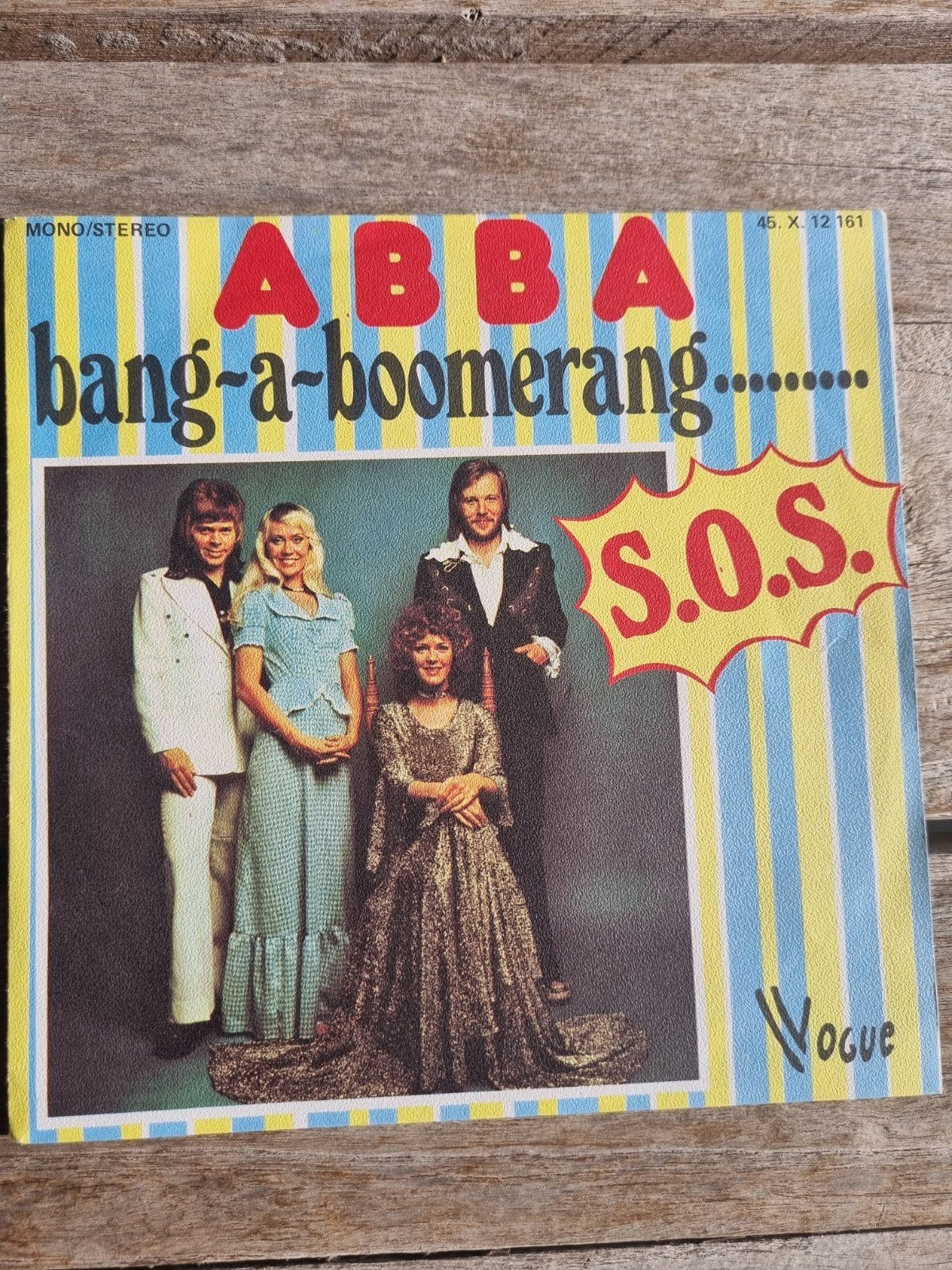 ABBA - Bang-A-Boomerang / S.O.S. (Vinyl Single), Cd's en Dvd's, Vinyl Singles, Gebruikt, Originele persing, 7 inch, Ophalen of Verzenden