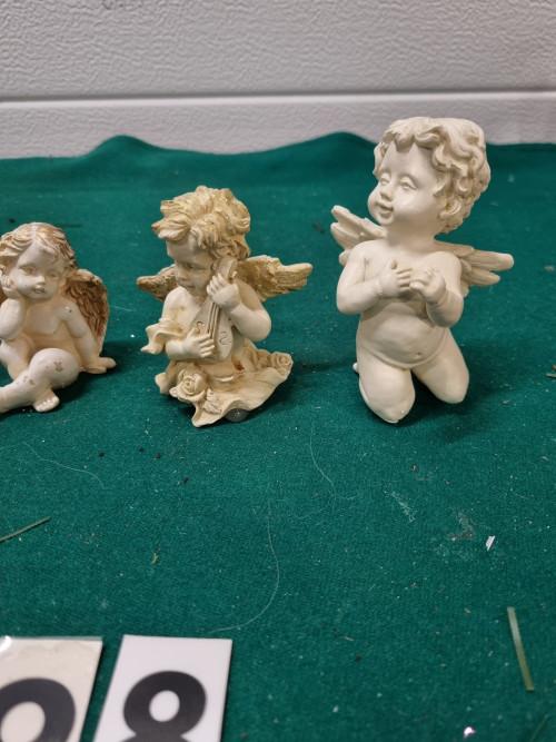 kerst engelen beeldjes vier stuks [a699], Ophalen of Verzenden, 'T Olde Gre-j, Info@toldegrej.nl, Endepoelstraat 20f Didam