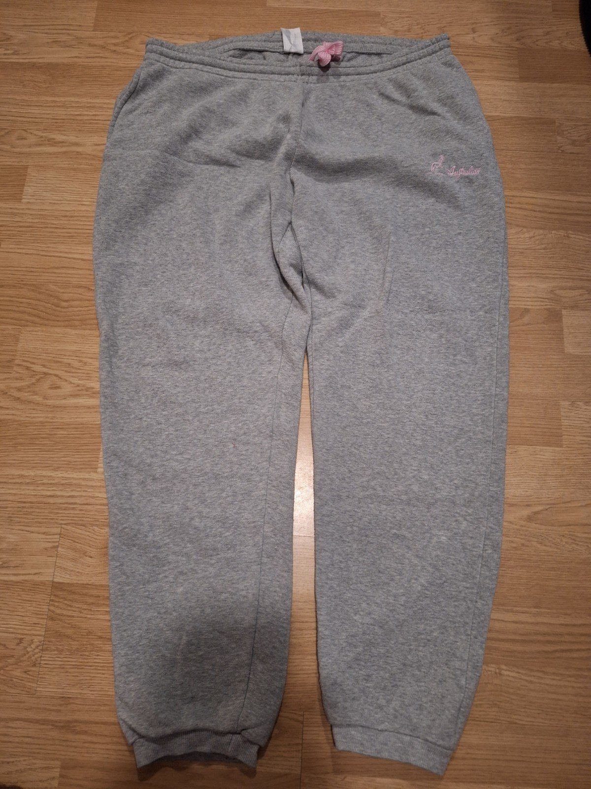 Australian joggingbroek grijs met roze logo maat xl, Australian, Ophalen of Verzenden, Grijs, Gedragen