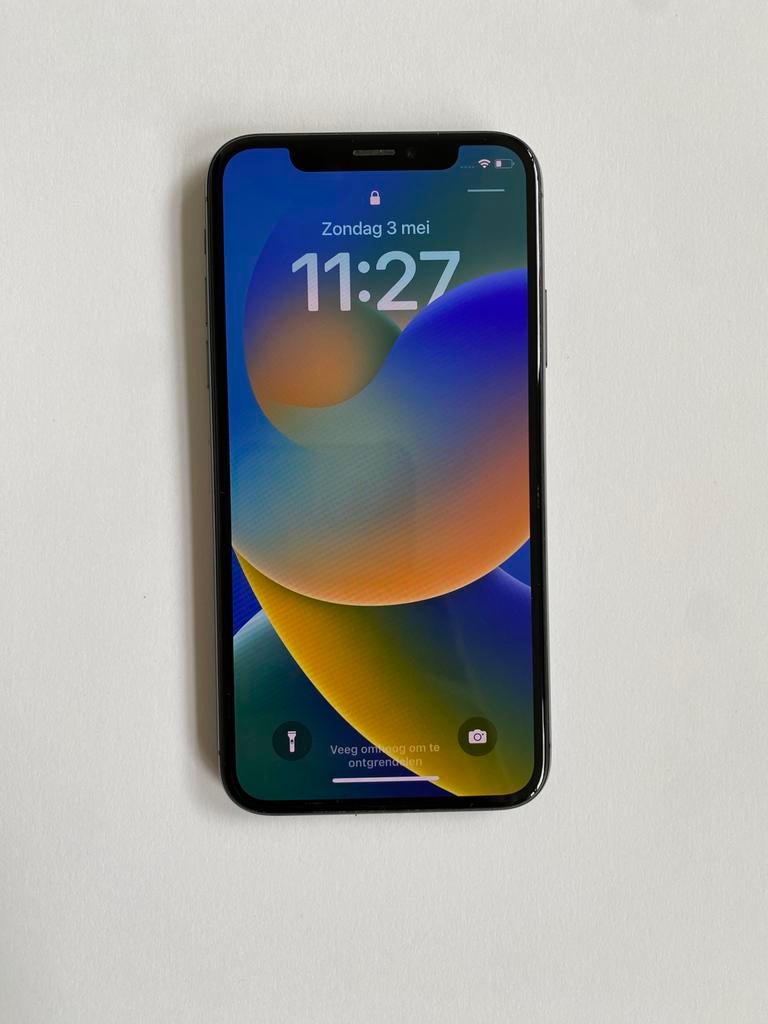 iPhone X 256 GB Battery 100%, Telecommunicatie, Mobiele telefoons | Apple iPhone, 256 GB, Zwart, Zo goed als nieuw, Zonder simlock