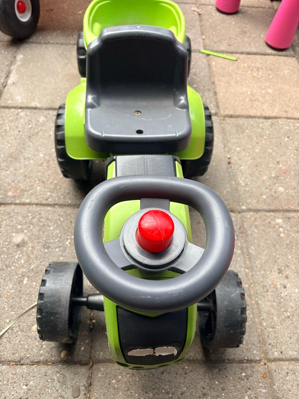 Loop tractor met aanhanger - Groen, Ophalen, Gebruikt