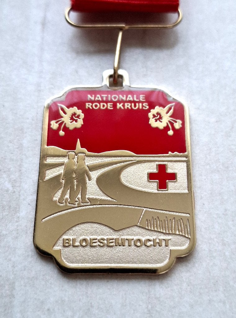 Medaille - Rode Kruis - Bloesemtocht - Wandelen, Ophalen of Verzenden, Overige materialen, Nederland
