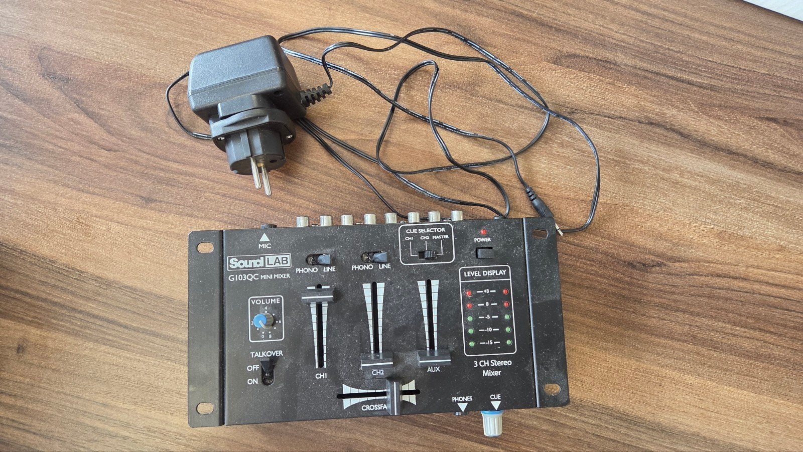 SoundLAB G103QC Mini Mixer Compacte DJ-mixer met crossfader, Ophalen of Verzenden