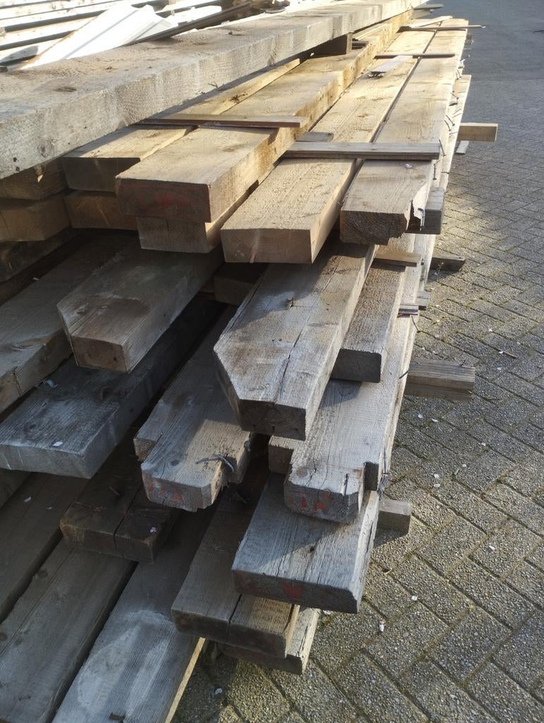 Vurenhouten balk, Tuin en Terras, Palen, Balken en Planken, Ophalen, Gebruikt