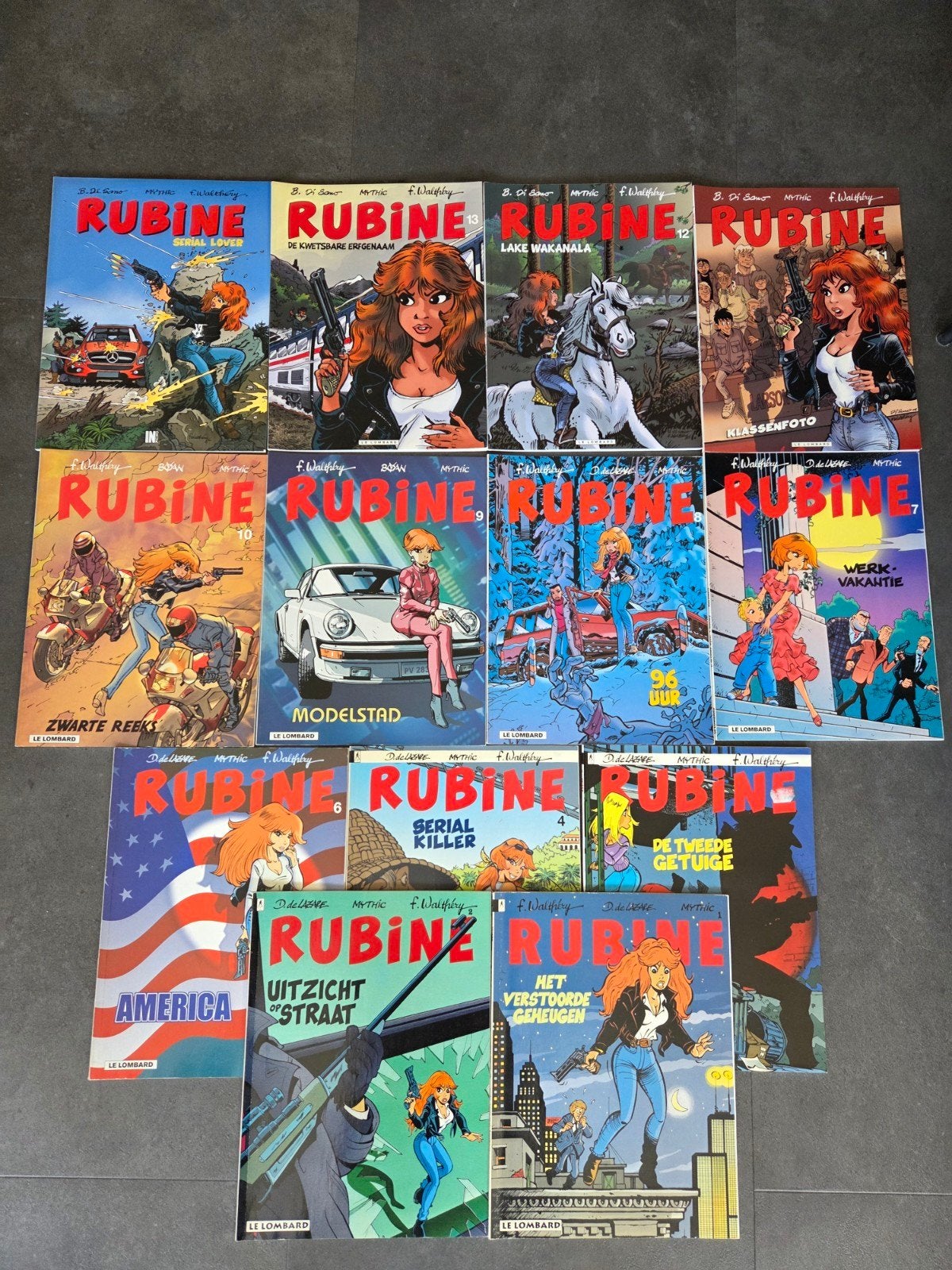 Rubine - Complete serie 1 tm 14 ( min deel 5 ) Walthery, Complete serie of reeks, Ophalen of Verzenden, Zo goed als nieuw