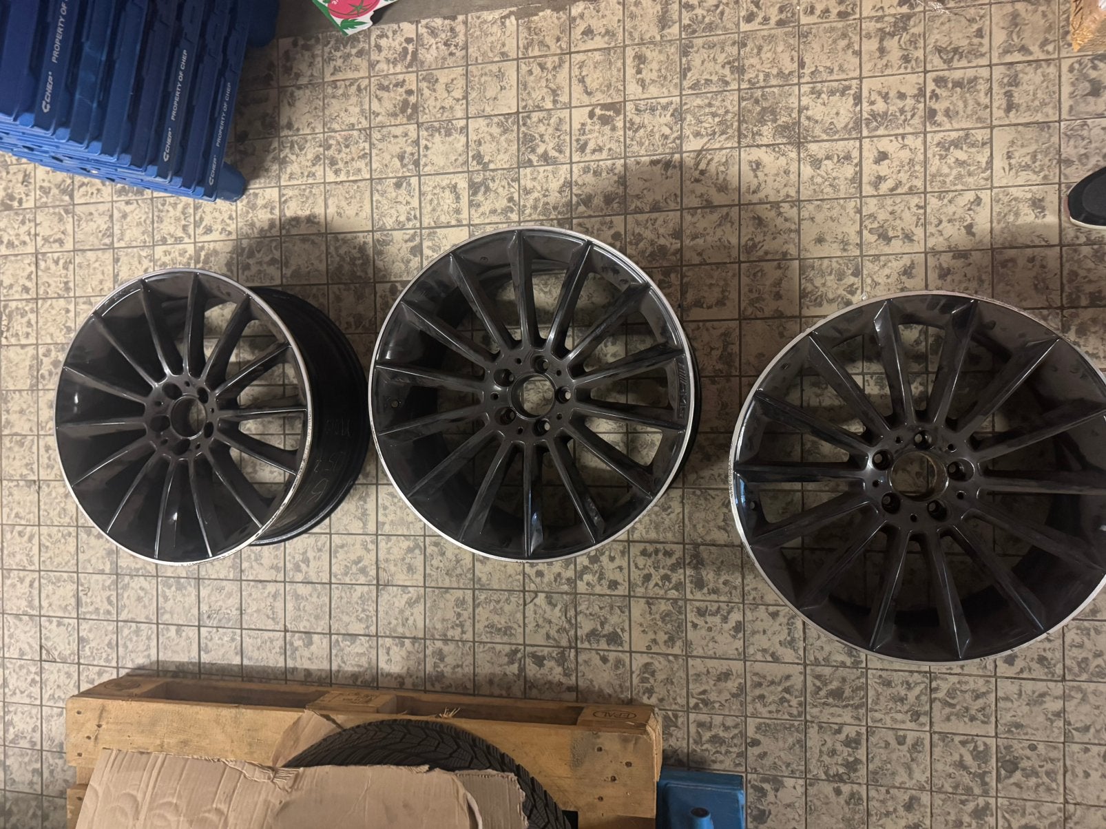 3x Originele Mercedes AMG 20 inch velgen 8J ET33 A2574012900, Auto-onderdelen, Banden en Velgen, Ophalen, 20 inch, Zomerbanden