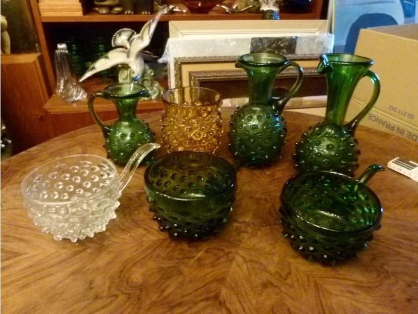 vintage Murano Empoli noppen - glas 60er, Verzamelen, Retro, Ophalen, Huis en Inrichting