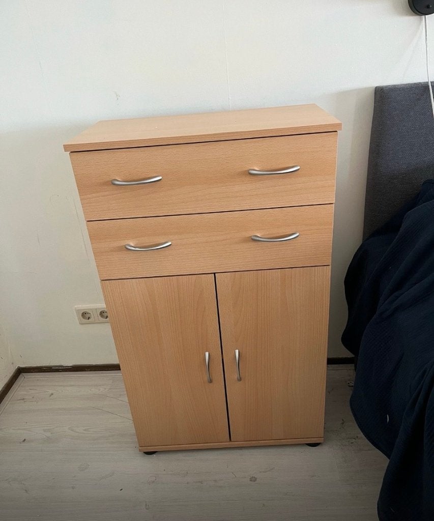 ladekast met deurtjes, Huis en Inrichting, Kasten | Ladekasten, Ophalen, Gebruikt, 1 of 2 laden, 50 tot 100 cm