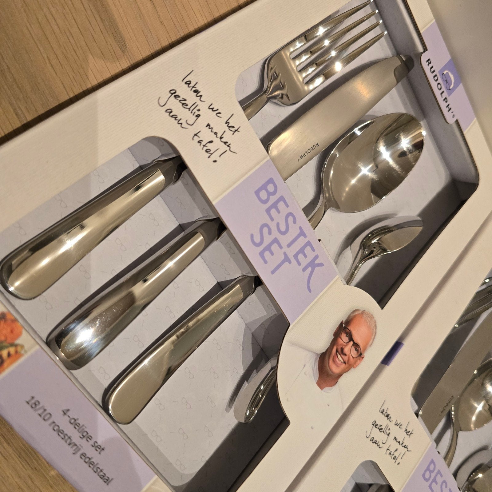 4x Rudolphs bestekset NIEUW! 18/10 Roestvrij edelstaal., Ophalen of Verzenden, Nieuw, Rvs of Chroom