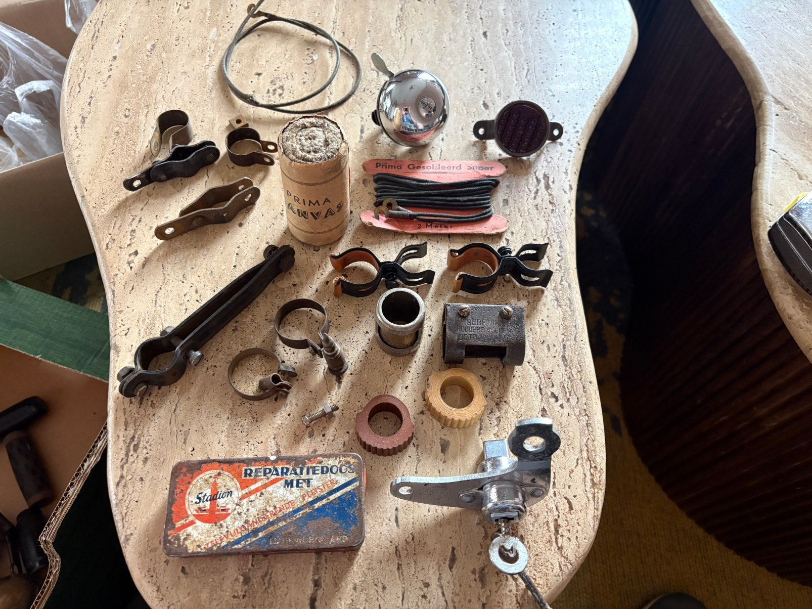 Lot oude fietsonderdelen, Ophalen of Verzenden, Zo goed als nieuw, Stuur