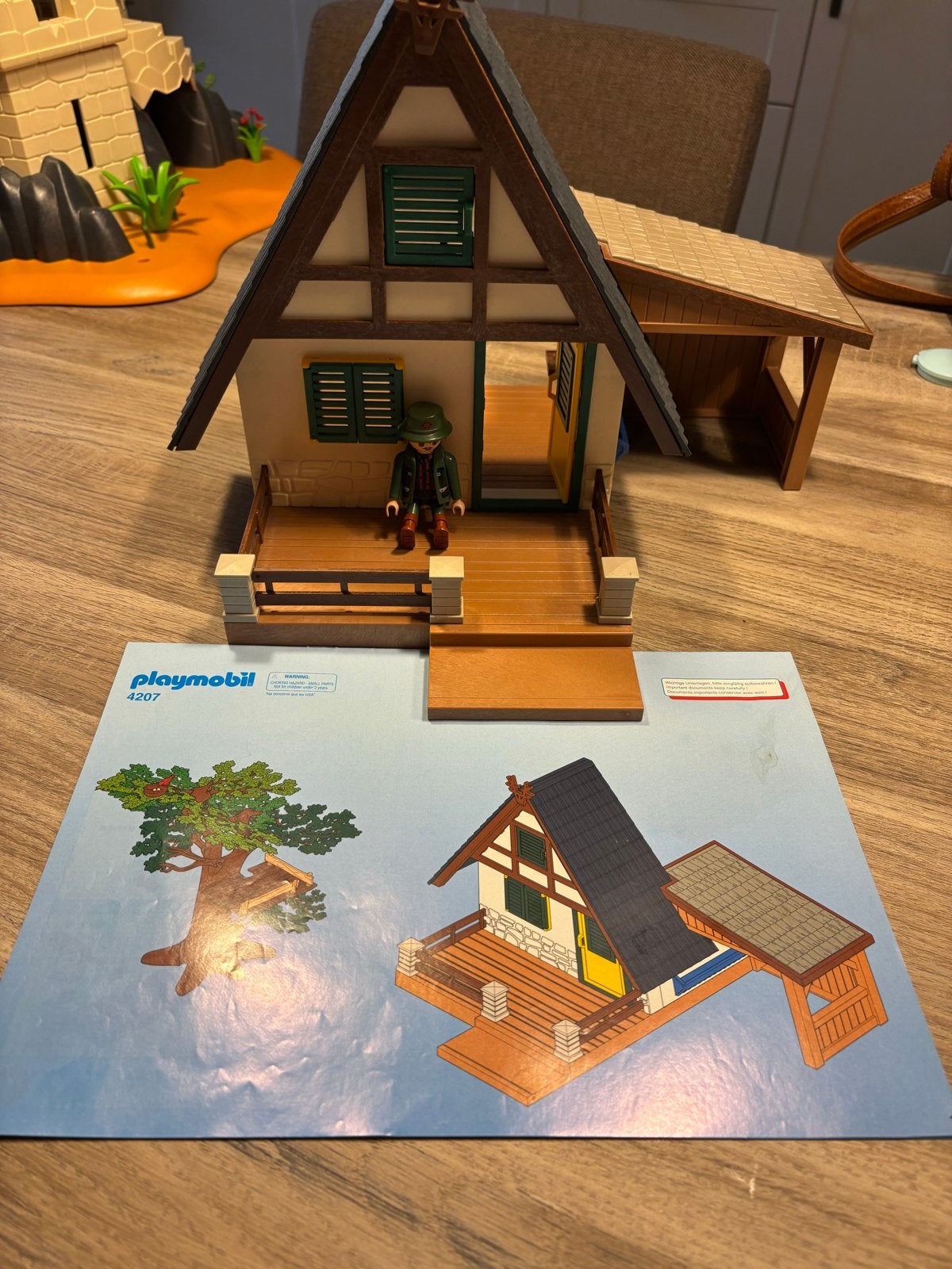 Playmobil 4207 Boswachtershuis met figuur en instructieboekj, Ophalen, Gebruikt, Gebouw, Complete set