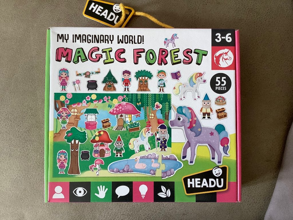 Magic Forest Grondpuzzel bouw je eigen bos, Ophalen of Verzenden, Meer dan 50 stukjes, Zo goed als nieuw