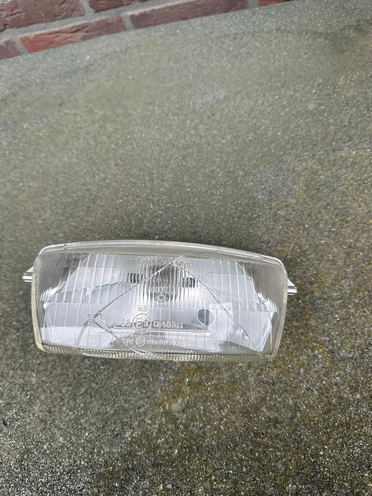 Piaggio Quartz/skr Koplamp - Gebarsten, Ophalen of Verzenden, Gebruikt, Koplamp, Piaggio