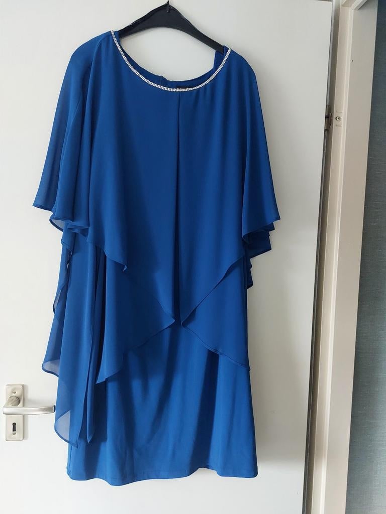 Mooie blauwe jurk, Ophalen of Verzenden, Zo goed als nieuw, Blauw, Jurk