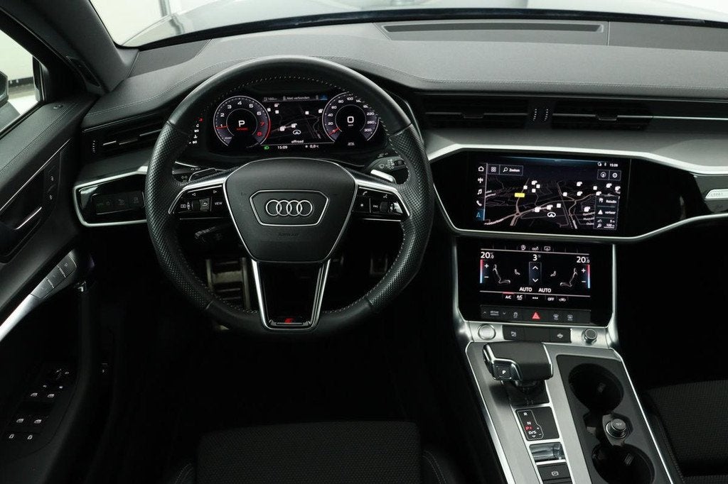 Audi A6 45 TFSI S edition | 360 camera | Sportstoelen | Side, Auto's, Audi, Gebruikt, 4 cilinders, Leder en Stof, Parkeersensor