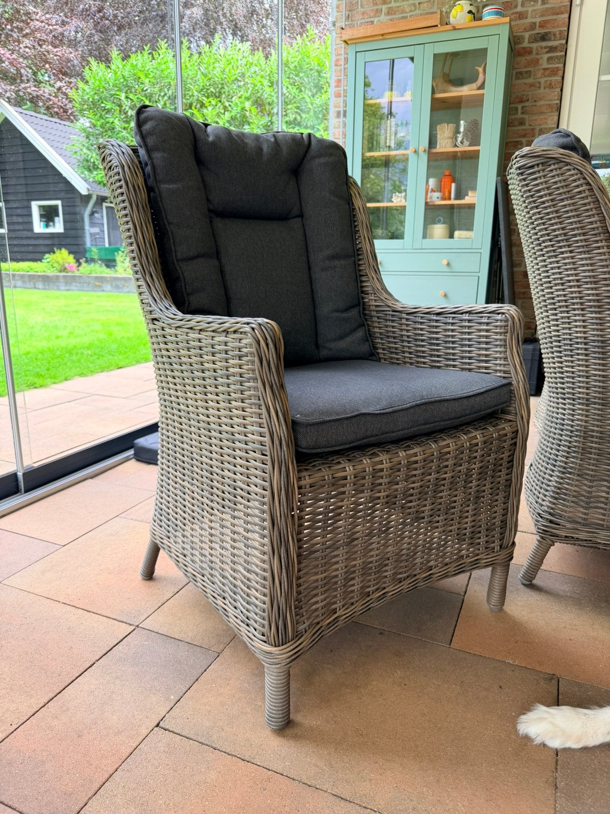 Luxe tuinstoel Garden impressions marbella, Ophalen, Kunststof, 6 zitplaatsen, Zo goed als nieuw