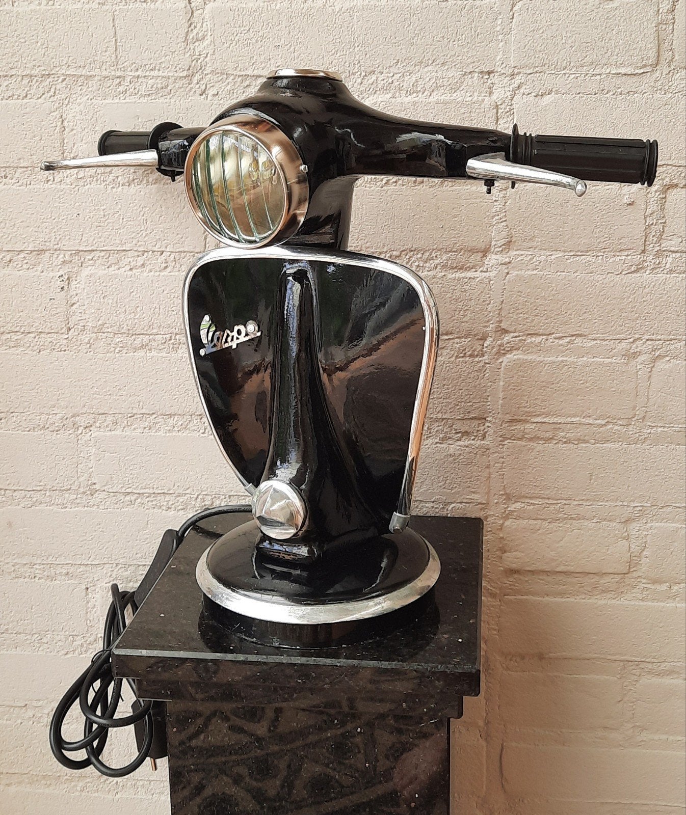 Unieke Vespa Ciao Lamp met Union Jack design, Fietsen en Brommers, Ophalen of Verzenden