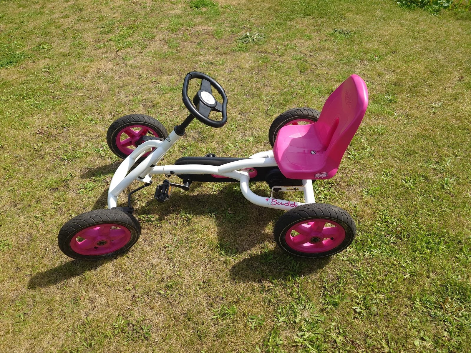 Leuke Berg Skelter Buddy roze/wit, verstelbare stoel, Ophalen of Verzenden, Gebruikt, Berg