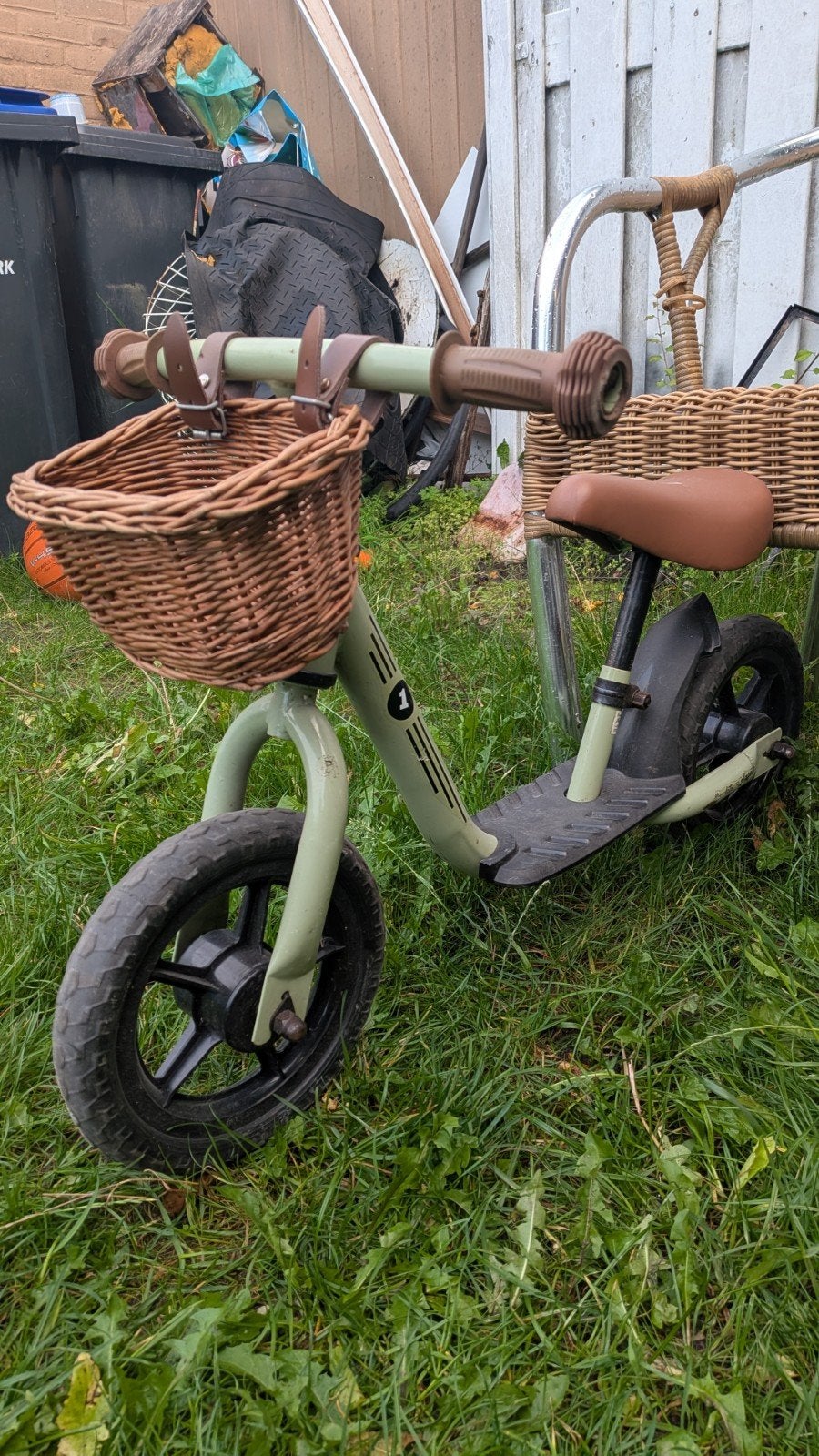 Kinderloopfiets met mandje, Ophalen, Gebruikt, Minder dan 16 inch
