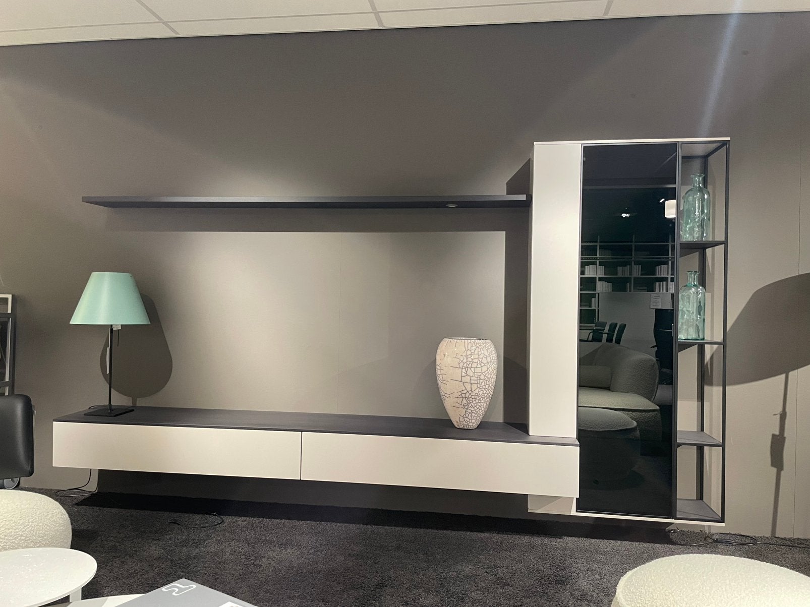 Interstar 218-30 wandmeubel van € 8330,- voor €6285,-, Ophalen, Minder dan 100 cm, 25 tot 50 cm, Glas