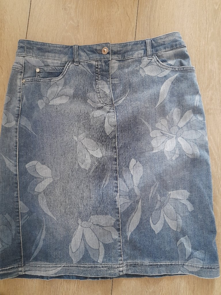 GERRY WEBER SPIJKER ROK, Blauw, Ophalen of Verzenden, Zo goed als nieuw, W30 - W32 (confectie 38/40)